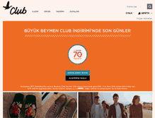 Tablet Screenshot of beymenclub.com